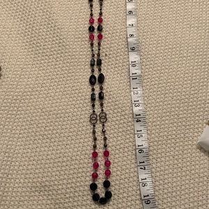 Black and pink necklace